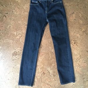 H&M dark wash straight leg jeans